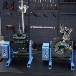 VEVOR Rotary Welding Positioner 66LBS / 30KG, 0-90° Welding Positioning Turntable Table 1-12RPM 80W, with 12.4 Inch 3-Jaw Lathe Chuck & Welding Torch Stand Holder for Cutting, Grinding, Assembly