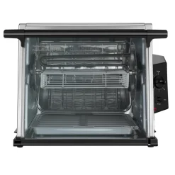 VEVOR Rotisserie Oven Large Capacity 12L Shawarma Grill Machine 1250W, for Chicken, Beef Ribs, Lamb Leg, Grilled Vegetables, Countertop Grill Roaster with Heat-Resistant Door and Timer Control
