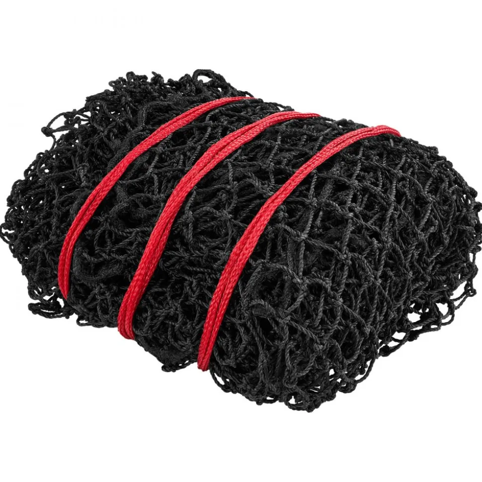 VEVOR Round Bale Hay Net, 4.92 x 4.92 x 4.92 ft, 1.75 inch Holes, PE Material, Reinforced Knotted Design, with Zip Ties, Needle Shuttle, and Repair Twine, Slow Feeder Round Bale Net for Horses