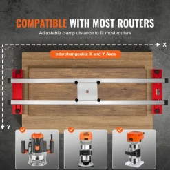 VEVOR Router Sled, 60 inches, Portable and Adjustable Slab Flattening Jig DIY Woodworking Router Sled for Flattening Slabs Wood Flattening Home DIY