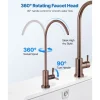 VEVOR Ro Water Faucet, Lead-Free Stainless Steel Faucet, Drinking Water Faucets with Solid Brass Valve, Anti-Rust & Durability Drinking Water Faucets For Kitchen, Bar Counter, Cafe, Antique Bronze