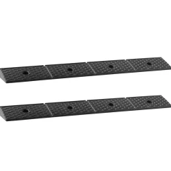 VEVOR Rubber Curb Ramp, 33069 lbs Load Capacity, 2 Inches Rise Height Heavy Duty Rubber Threshold Ramp with Drainage Tank for Wheelchairs, Strollers, Motorcycles, Cars, Lawn Mowers & Trailers, 2 Pack