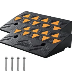 VEVOR Rubber Curb Ramp 2 Pack, 4.3