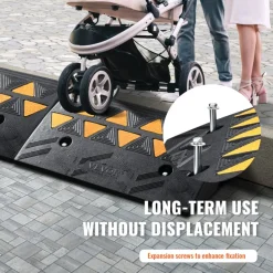 VEVOR Rubber Curb Ramp 2 Pack, 4.3