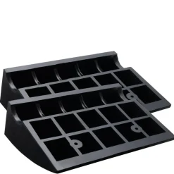 VEVOR Rubber Curb Ramp 2 Pack, 6" Rise Height Heavy-Duty 33069 lbs/15 T Capacity Threshold Ramps, Driveway Ramps with Stable Grid Structure for Cars, Wheelchairs, Bikes, Motorcycles