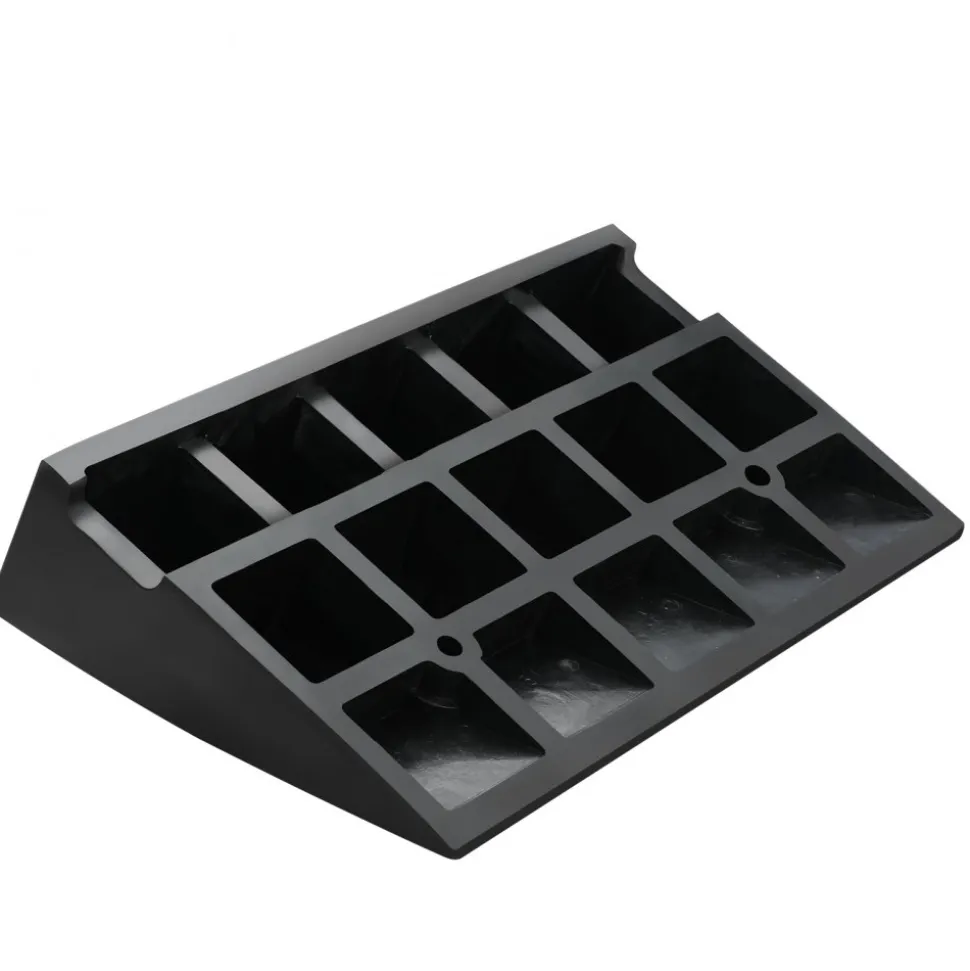 VEVOR Rubber Curb Ramp 4.25" Rise Height Sidewalk Curb Ramp, 11.8" Width 19.7" Length Driveway Ramp for Curb, 15T Heavy Duty Rubber Ramp for Forklifts, Trucks, Buses, Cars, Wheelchairs, Bikes