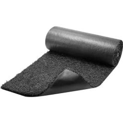VEVOR Rubber Mulch Mat Roll, 2 Rolls 96 x 24 in Recycled Rubber Mulch Mat, 0.5 Thick Cuttable, Reduced Weed Growth, Natural-Looking Weed Barrier Mat, Permanent Walkway Pathway for Landscaping