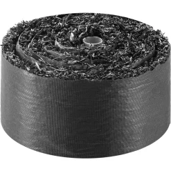VEVOR Rubber Mulch Mat Roll, 4 Rolls 120 x 4.5 in, Recycled Rubber Permanent Mulch Edging Border, Natural-Looking Flower Barrier with Stakes, 0.5 in Thick Cuttable Garden Edgings for Landscaping