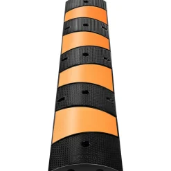 VEVOR Rubber Speed Bump, 1 Pack 2 Channel Speed Bump Hump, 72.8