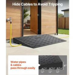 VEVOR Rubber Threshold Ramp, 4