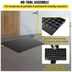 VEVOR Rubber Threshold Ramp, 2.6