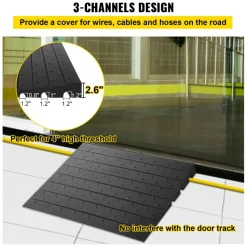 VEVOR Rubber Threshold Ramp, 2.6