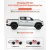 VEVOR Running Boards, 6 Inches Side Steps Compatible with 2015-2025 Ford F150 SuperCrew Cab, 2017-2025 Ford F150 SuperCrew Cab, Black Carbon Steel Nerf Bars, 550 lbs Load Capacity, Non-Slip Surface