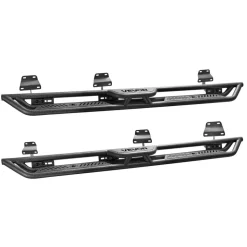 VEVOR Running Boards, 6 Inches Side Steps Compatible with 2015-2025 Ford F150 SuperCrew Cab, 2017-2025 Ford F150 SuperCrew Cab, Black Carbon Steel Nerf Bars, 550 lbs Load Capacity, Non-Slip Surface