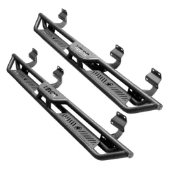 VEVOR Running Boards, 6 Inches Side Steps Compatible with 2015-2025 Ford F150 SuperCrew Cab, 2017-2025 Ford F150 SuperCrew Cab, Black Carbon Steel Nerf Bars, 550 lbs Load Capacity, Non-Slip Surface