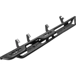 VEVOR Running Boards, 6 Inches Side Steps Compatible with 2024-2025 Toyota Tacoma Double Cab, Black Carbon Steel Nerf Bars, 550 lbs Load Capacity, Wide Non-Slip Hollow Surface with Rustproof Coating