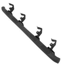 VEVOR Running Boards, 4 Inches Side Steps Compatible with 2015-2025 Chevy Colorado/GMC Canyon Crew Cab, Black Carbon Steel Nerf Bars, 550 lbs Load Capacity, Non-Slip Surface with Rustproof Coating