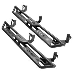 VEVOR Running Boards, 6 Inches Side Steps Compatible with 2009-2018 Dodge Ram 1500 Crew Cab, 2010-2025 Dodge Ram 2500 3500 Crew Cab(Not Fit 2019-2025 Ram 1500 New Body), Wide Non-Slip Black Carbon Steel Nerf Bars, 550 lbs Load Capacity
