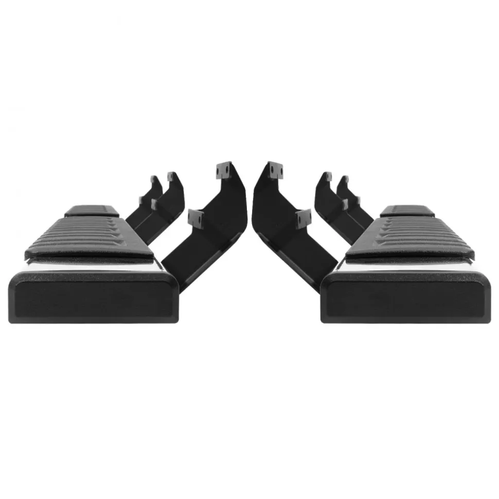 VEVOR Running Boards, 6" Step Bars Compatible with 2015-2023 Ford F150-Crew Cab/2017-2023 Ford F-250 F-350 Super Duty Crew Cab, 201 Stainless Steel Side Steps Nerf Bars, 500LBS Capacity, 2 Piece