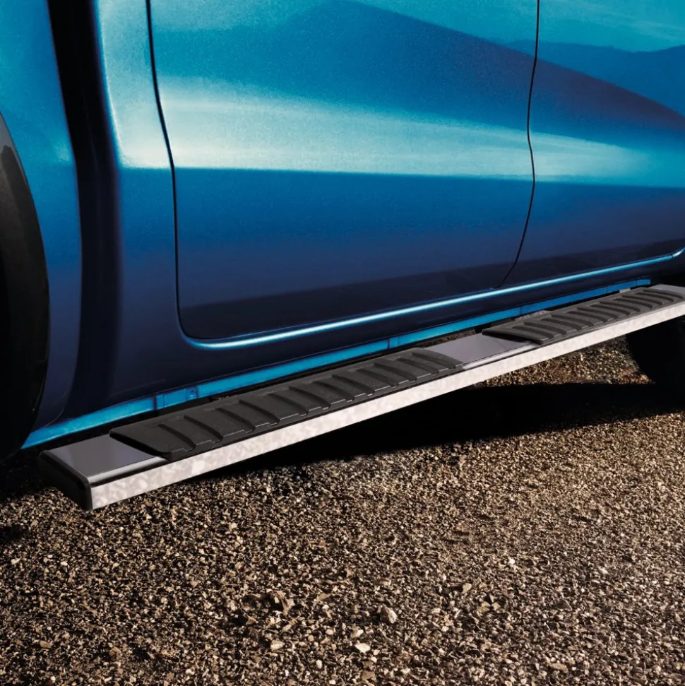 VEVOR Running Boards, 6" Step Bars Compatible with 2015-2023 Ford F150-Crew Cab/2017-2023 Ford F-250 F-350 Super Duty Crew Cab, 201 Stainless Steel Side Steps Nerf Bars, 500LBS Capacity, 2 Piece