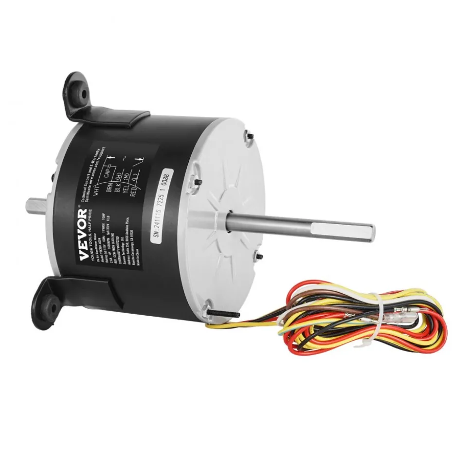 VEVOR 3108706.916 RV AC Fan Motor Compatible with Dometic Brisk Air I Model - Single Phase, 1/5HP AC115V 2.6A 1650 RPM (3 Speeds)