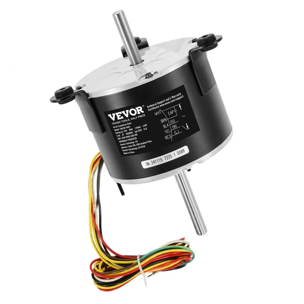 VEVOR 3108706.916 RV AC Fan Motor Compatible with Dometic Brisk Air I Model - Single Phase, 1/5HP AC115V 2.6A 1650 RPM (3 Speeds)