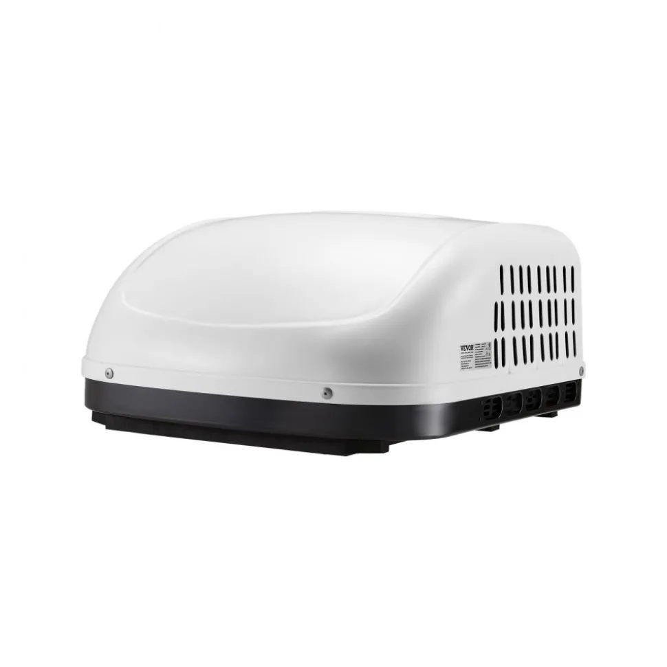 VEVOR RV Air Conditioner, 13500 BTU Non-Ducted Rooftop RV AC Unit, 65 dB Quiet Design, Including Air Distribution Box, Operation Panel and Installation Hardware, for Campers, Vans, Trailers, White