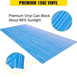 VEVOR RV Awning 16' Camper Awning Fabric, Trailer Awning Canopy Patio Camping Car Awning, Durable 15oz Vinyl Roller Tube for RV, Van, SUV, Patio Awning Replacement Ocean Blue Fade