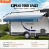 VEVOR RV Awning Fabric Replacement, 19'2" Fabric Length for 20' Awning, Heavy Duty 3-Ply 16oz PVC Camper Awning Fabric, Waterproof & UV Protection Outdoor Canopy for RV, Trailer, Motorhome, Blue Fade
