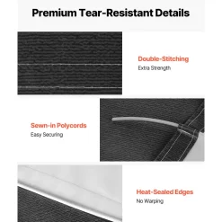 VEVOR RV Awning Fabric Replacement, 16' (Fabric 15'2