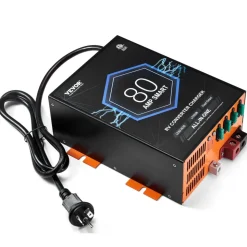 VEVOR RV Converter, 80 Amp, 110V AC to 12V DC RV Power Converter Battery Charger with 4 Stage Smart Charging 13V to 16.5V Adjustable Operating Range, Compatible with Lithium Lead Acid Battery, ETL