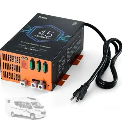 VEVOR RV Converter, 45 Amp, 110V AC to 12V DC RV Power Converter Battery Charger with 4 Stage Smart Charging 13V to 16.5V Adjustable Operating Range, Compatible with Lithium Lead Acid Battery, ETL