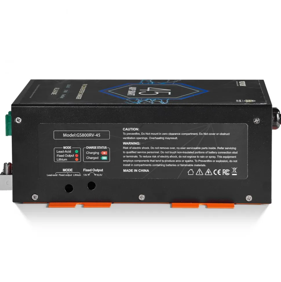 VEVOR RV Converter, 45 Amp, 110V AC to 12V DC RV Power Converter Battery Charger with 4 Stage Smart Charging 13V to 16.5V Adjustable Operating Range, Compatible with Lithium Lead Acid Battery, ETL