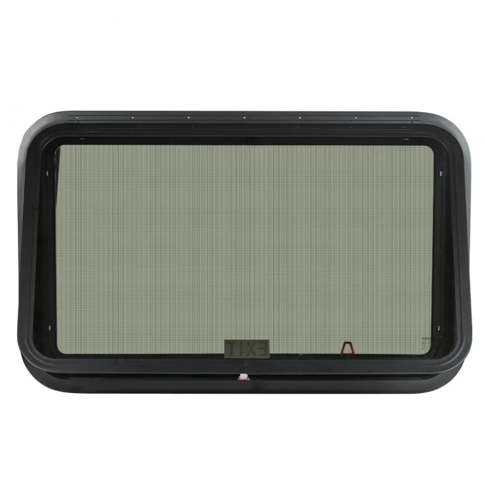 VEVOR RV Exit Window, 36" W x 22" H Tinted RV Window with Net Screen and Trim Ring, Fit for 1 1/4" - 1 13/16" Thickness Wall, RV Window Replacement for Teardrop Cargo Trailer Camper, DOT Approved