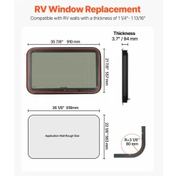 VEVOR RV Exit Window, 36