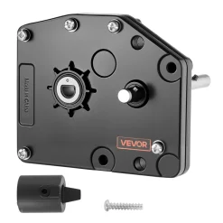 VEVOR RV Fifth Wheel Landing Gear Box 276602, Universal Mount Steel Gearbox Compatible with Lippert Venture, Atwood, Stromberg Carlson Landing Gear Systems, Replace LG-179015, Adjustable Height, Black