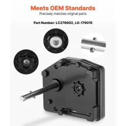 VEVOR RV Fifth Wheel Landing Gear Box 276602, Universal Mount Steel Gearbox Compatible with Lippert Venture, Atwood, Stromberg Carlson Landing Gear Systems, Replace LG-179015, Adjustable Height, Black