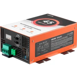 VEVOR RV Power Converter, 45 Amp, 110V AC to 12V DC RV Converter Battery Charger, Multi Stage Smart Charging, 13V to 16.5V Operating Range, Compatible with Lithium & Lead Acid Battery, for Camper