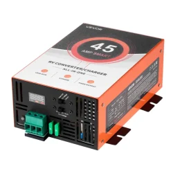 VEVOR RV Power Converter, 45 Amp, 110V AC to 12V DC RV Converter Battery Charger, Multi Stage Smart Charging, 13V to 16.5V Operating Range, Compatible with Lithium & Lead Acid Battery, for Camper