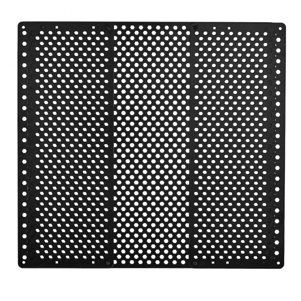 VEVOR RV Screen Door Protector, Adjusts from 22 to 31.5 inch, Adjustable Door Grille, Easy to Install, Reinforced Breathable Honeycomb Holes, Iron Camper RV Entry Protector for Pet Protection, Black