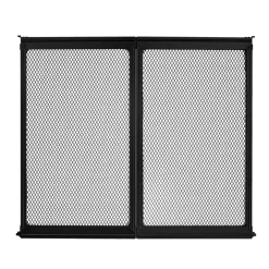 VEVOR RV Screen Door Protector, 22.5 x 20 inch Door Grille, Easy to Install and Disassemble, Reinforced Breathable Protective Mesh, Aluminum Alloy Camper RV Entry Protector for Pet Protection, Black