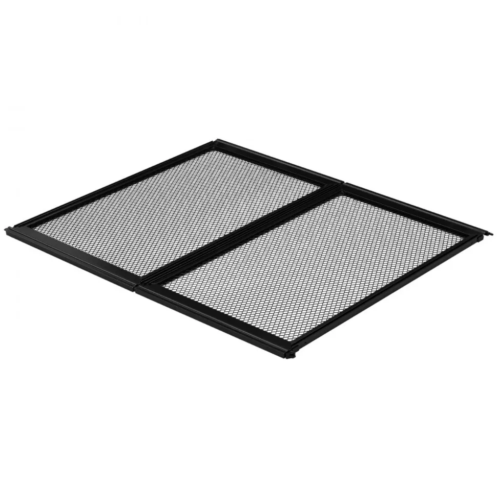VEVOR RV Screen Door Protector, 22.5 x 20 inch Door Grille, Easy to Install and Disassemble, Reinforced Breathable Protective Mesh, Aluminum Alloy Camper RV Entry Protector for Pet Protection, Black