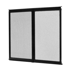 VEVOR RV Screen Door Protector, 22.5 x 20 inch Door Grille, Easy to Install and Disassemble, Reinforced Breathable Protective Mesh, Aluminum Alloy Camper RV Entry Protector for Pet Protection, Black