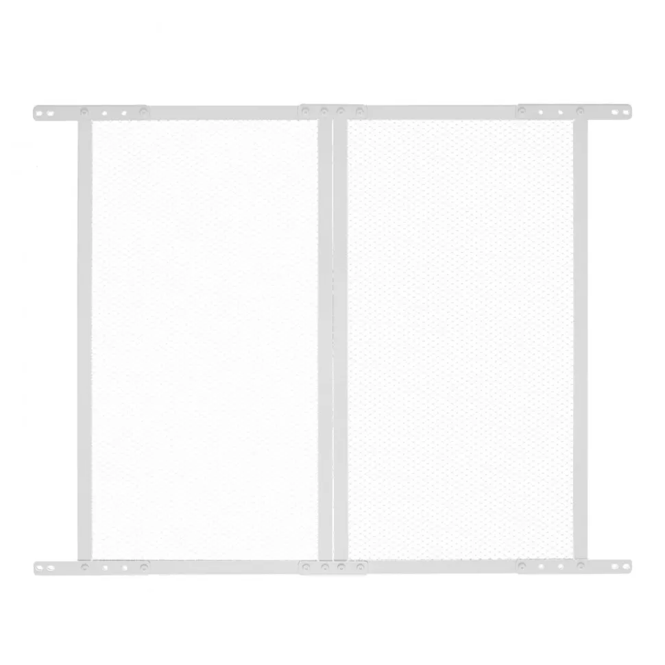 VEVOR RV Screen Door Protector, 24 x 26 inch Door Grille, Easy to Install and Disassemble, Reinforced Breathable Protective Mesh, Aluminum Alloy Camper RV Entry Protector for Pet Protection, White