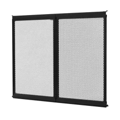 VEVOR RV Screen Door Protector, 24.5 x 20 inch Door Grille, Easy to Install and Disassemble, Reinforced Breathable Protective Mesh, Aluminum Alloy Camper RV Entry Protector for Pet Protection, Black