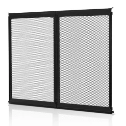 VEVOR RV Screen Door Protector, 24.5 x 20 inch Door Grille, Easy to Install and Disassemble, Reinforced Breathable Protective Mesh, Aluminum Alloy Camper RV Entry Protector for Pet Protection, Black