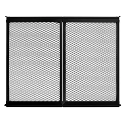 VEVOR RV Screen Door Protector, 24.5 x 20 inch Door Grille, Easy to Install and Disassemble, Reinforced Breathable Protective Mesh, Aluminum Alloy Camper RV Entry Protector for Pet Protection, Black
