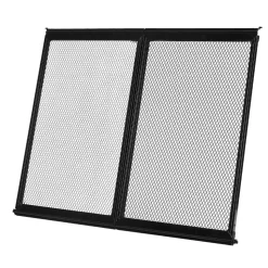 VEVOR RV Screen Door Protector, 24.5 x 20 inch Door Grille, Easy to Install and Disassemble, Reinforced Breathable Protective Mesh, Aluminum Alloy Camper RV Entry Protector for Pet Protection, Black