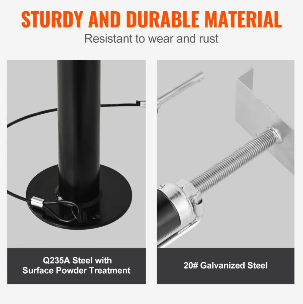 VEVOR RV Slide Out Support Jacks, 5000 lbs Capacity Each Slide Out Stabilizer, Adjusts from 20"-48" Camper Slide Out Support Jacks, Heavy-duty Slideout Stabilizers for RV, Camper and Travel Trailer