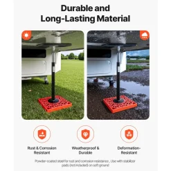 VEVOR RV Slide Out Support Jack, 2 PCS Camper Slide-Out Leveling Jack, Powder-Coated Steel Support Jacks for RV, Camper, Travel Trailer, Supports Up to 1000lbs, Adjustable from 21.3 inch to 48 inch